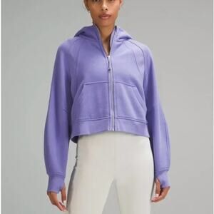 lululemon athletica Lavender Cropped Full-Zip Hoodie